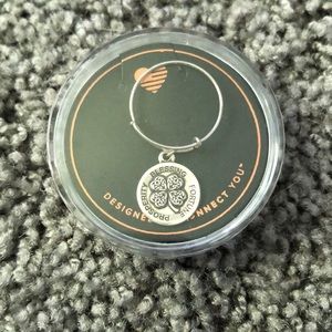 Alex and Ani Four Leaf Clover Adjustable Ring